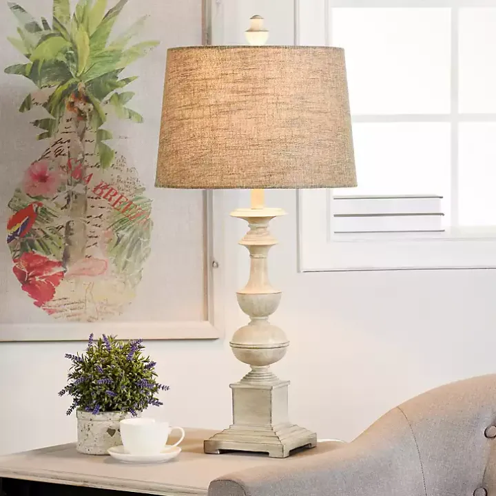 Natural Traditional Farmhouse Table Lamp