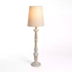 Natural Whitewashed Buffet Lamp