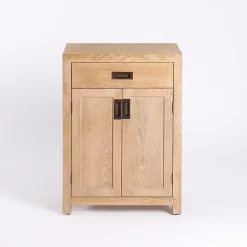 Natural Wood Closed Modular Cabinet