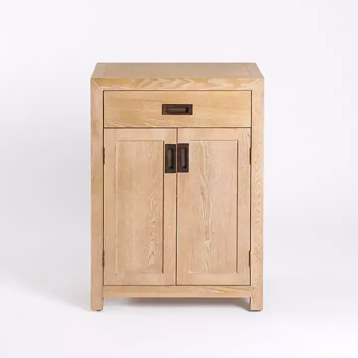 Natural Wood Closed Modular Cabinet