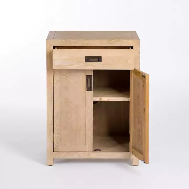 Natural Wood Closed Modular Cabinet