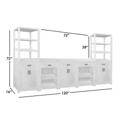 Natural Wood Closed Modular Cabinet