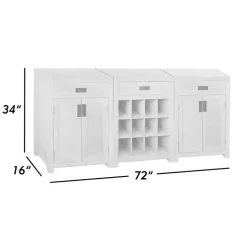 Natural Wood Closed Modular Cabinet