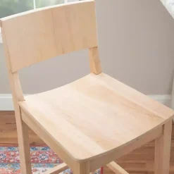 Natural Wood Devin Bar Stools, Set of 2