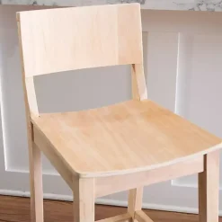 Natural Wood Devin Counter Stools, Set of 2