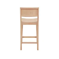 Natural Wood Devin Counter Stools, Set of 2