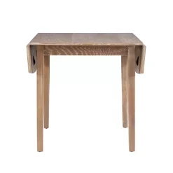 Natural Wood Drop Leaf Dining Table