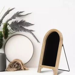 Natural Wood Framed Tabletop Chalkboard