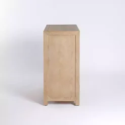 Natural Wood Glass Door Modular Cabinet