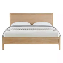 Natural Wood Grain Panel King Bed