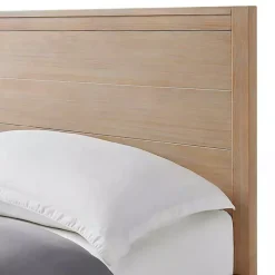 Natural Wood Grain Panel King Bed