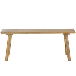 Natural Wood Narrow Rustic Bench