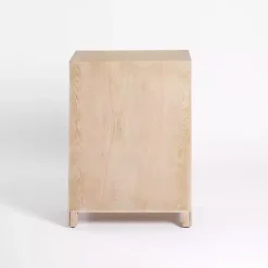 Natural Wood Open Shelf Modular Cabinet