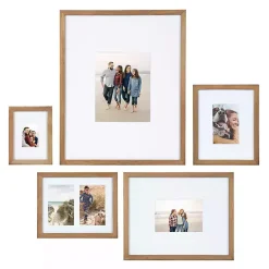 Natural Wood 5-pc. Gallery Wall Picture Frame Set