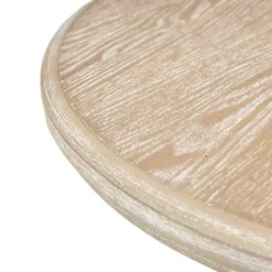 Natural Wood Pedestal Martha Stewart Accent Table