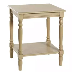 Natural Wood Sybil Accent Table
