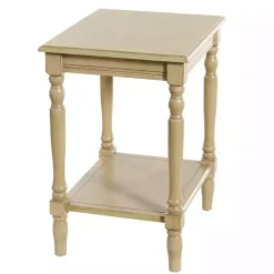 Natural Wood Sybil Accent Table