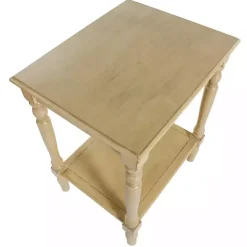 Natural Wood Sybil Accent Table