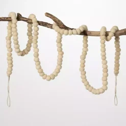 Natural Wool Ball Tree Garland