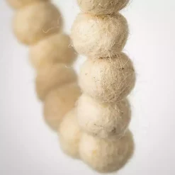 Natural Wool Ball Tree Garland