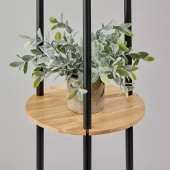 Natural Woven Shade Trio Rowan Floor Lamp