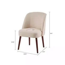 Natural Wraparound Back Dining Chair