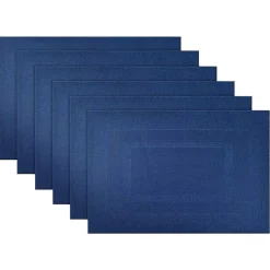 Nautical Blue Double Frame Placemats, Set of 6