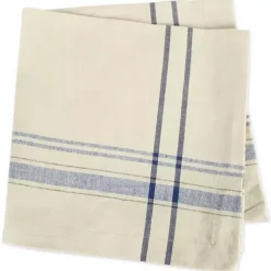 Nautical Blue French Stripe Napkins, Set of 6