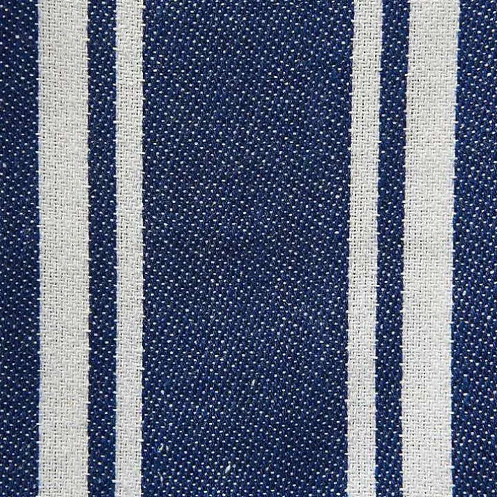 Nautical Blue Woven Dish Towels, Set of 5