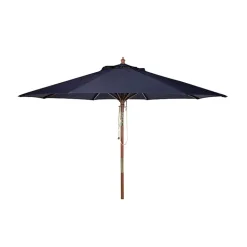 Navy 9 ft. Eucalyptus Outdoor Umbrella
