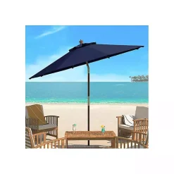 Navy 9 ft. Eucalyptus Outdoor Umbrella