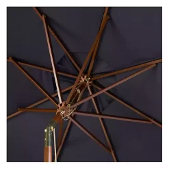 Navy 9 ft. Eucalyptus Outdoor Umbrella