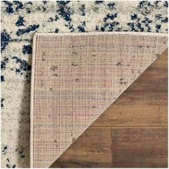 Navy and Cream Madison Distressed Area Rug, 6x9
