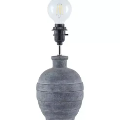 Navy Blue Ceramic 2-pc. Lamps with Seagrass Shades