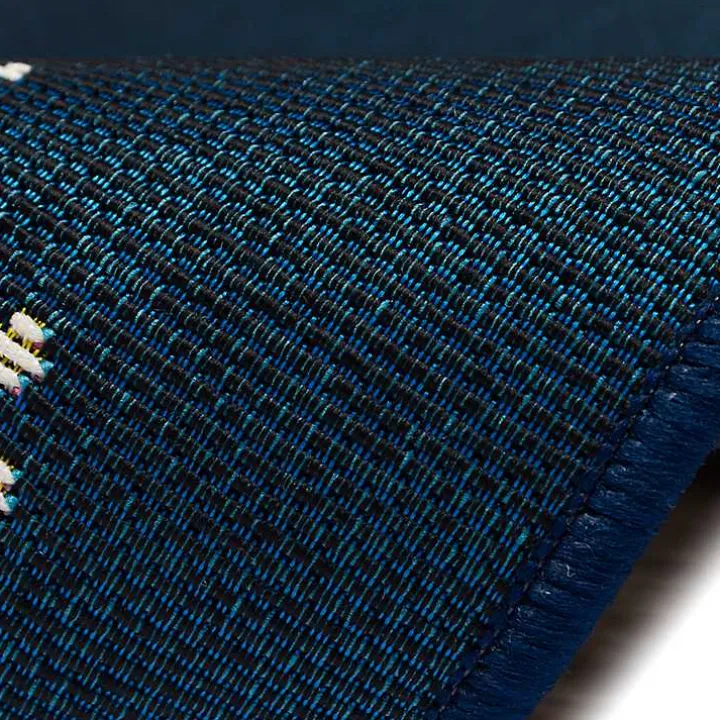 Navy Blue Coral Indoor/Outdoor Rug, 2x3