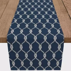 Navy Blue Nautical Knots Table Runner, 72 in.