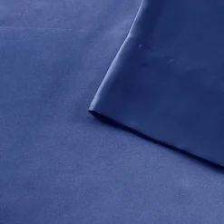 Navy Blue Satin 6-pc. King Sheet Set