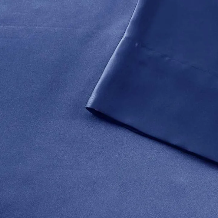 Navy Blue Satin 6-pc. Queen Sheet Set