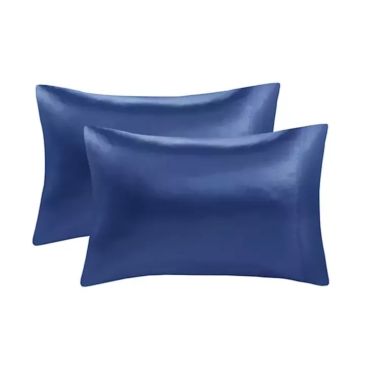 Navy Blue Satin 6-pc. Queen Sheet Set