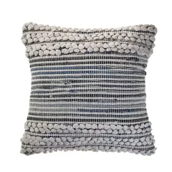 Navy Bold Textured Pillow