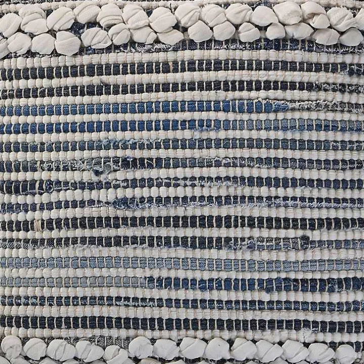 Navy Bold Textured Pillow