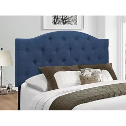 Navy Bryne Button Tufted Full/Queen Headboard