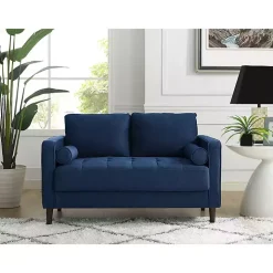 Navy Chelsea Modern Loveseat