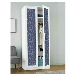 Navy Cloudy Skies Peel & Stick Wallpaper