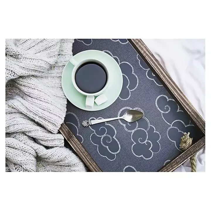 Navy Cloudy Skies Peel & Stick Wallpaper