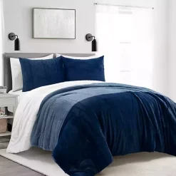 Navy Color Block 3-pc. Full/Queen Comforter Set