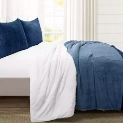 Navy Color Block 3-pc. Full/Queen Comforter Set