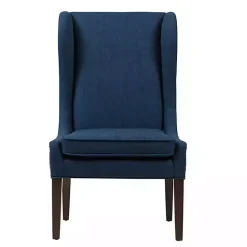 Navy High Wingback Nailhead Trim Dining Chair