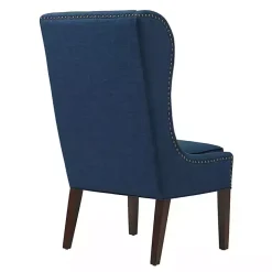 Navy High Wingback Nailhead Trim Dining Chair