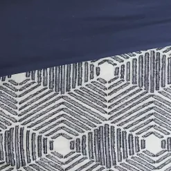 Navy Jacquard 3-pc. California King Comforter Set